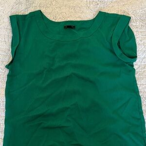 Ann Taylor Factory Vibrant Green Blouse